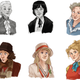 Illustration for article titled Completely Adorable Art that Depicts the Eleven Doctors as Time Ladies